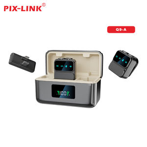 Microphone cravate sans fil PIX-LINK Q9 2 en 1 pour iPhone/Android, microphone de poche pour enregistrement vidéo, interview, podcast, vlog - Product Image 3