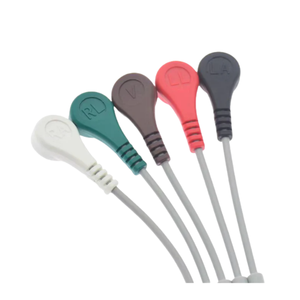 UT4000A RHINO POWER Câbles ECG de remplacement de haute qualité pour Philips <span class=keywords><strong>GOLDWAY</strong></span> UT4000B 4000C 4000A 6000F 6 broches 5 fils Snap - Product Image 4