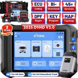 Outils de diagnostic D9HD pour voiture 12V camion 24V Codage ECU Programmation Scanner automatique OBD OBD2 Outils d'atelier mécanique Nouveau 2025 - Product Image 1
