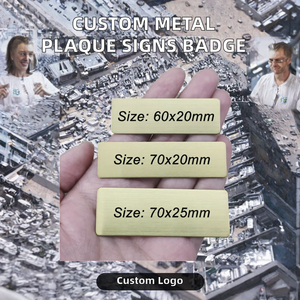 Custom Metal Name Badge <b>Engraved</b> <b>Plaque</b> Identification Pin Rose White Silver for Office Event - Product Image 2