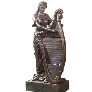 Escultura de talla de bronce de tamaño natural Estatua de guerreros de Ángel Romano antiguo - Product Image 4