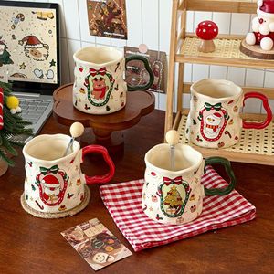 Christmas Foreign Trade Ceramic Mug Large Capacity Cute Creative Design Customized Logo Without Lid Gift - Product Image 1