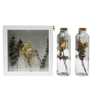Vente en gros de boîtes d'ombre décoratives en acrylique de luxe Youlike, cadres de boîte d'ombre avec verre et lumière pour fleurs séchées - Product Image 3