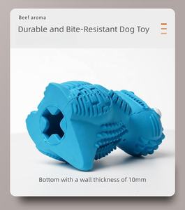 Juguete de Goma Natural Duradero y Multicolor con Forma de Dinosaurio para Perros Venta al por Mayor de Fábrica Juguete para Mascotas Indestructible para Limpieza Dental y Premios - Product Image 3