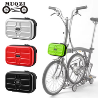 Sacoche avant pliable à fixation rapide pour vélo, compatible avec les porte-bagages avant de vélos Brompton et Dahon