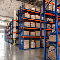 Étagères de stockage d'entrepôt, rayonnages à palettes en acier robustes, capacité de charge de 1500 kg à 2500 kg, rayonnages industriels électroniques pour entrepôt