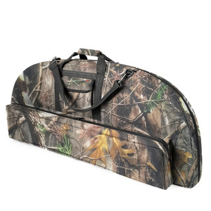 Bolsa de Cuero para Arco y Flechas, Funda para Arco, Bolsa de Cuero para Tiro con Arco con Correa de Mochila y Bolsillo Acolchado para Caza - Product Image 1