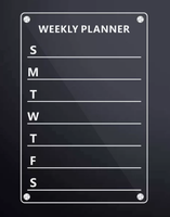 Calendrier magnétique en acrylique pour réfrigérateur, tableau effaçable à sec, bloc-notes, personnalisation en gros, prix de gros d'usine