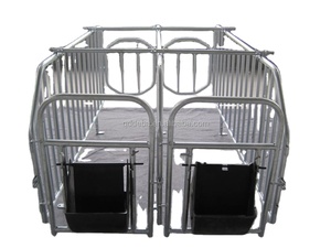 Offre Spéciale épaissir les cages différentes d'animaux de caisse de gestation de tuyau d'<span class=keywords><strong>acier</strong></span> pour la ferme de porc - Product Image 4