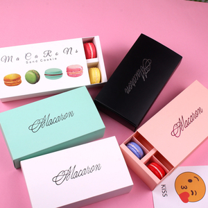 custom printing eco paper bulk mini macaron packaging box