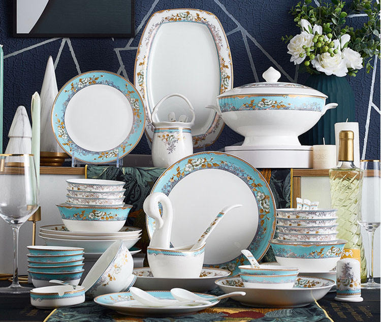 Wholesale Jingdezhen Ceramic Tableware - European Bone China Set