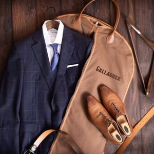 Oxford vêtement sac PU garniture bonne qualité vêtements sacs Logo impression ou broderie anti-poussière sacs pour femmes hommes maison stockage - Product Image 3