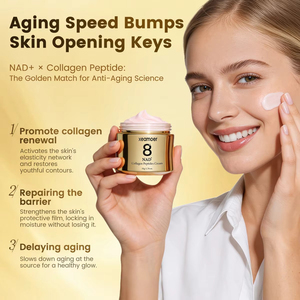 Crème Visage OEM ODM Légère Non Grasse Lisse les Rides Fines Rafraîchit l'Apparence Fatiguée pour Temps Humide Éclaircit les Yeux et Atténue les Cernes - Product Image 4