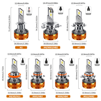 K8 3570 CSP Puce 9005 9006 9012 H1 H3 H7 H4 H13 9004 9007 6000K 14000LM Ampoules de phares LED Phares LED super lumineux