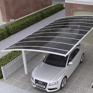 Cochera Moderna Impermeable de Aluminio con Techo de Policarbonato <span class=keywords><strong>para</strong></span> Estacionamiento Exterior - Product Image 1