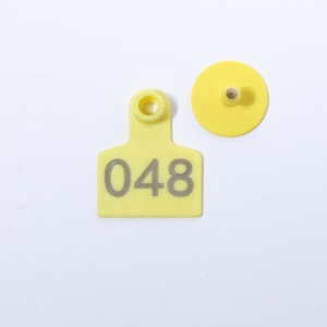 Etiqueta de oreja de cerdo Tpu con identificación numerada Etiqueta de oreja grabada con láser personalizable para cerdos