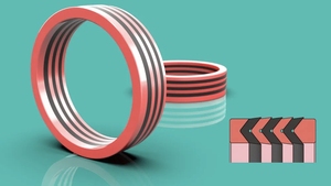 Les fabricants fournissent une tige de piston de joint d'huile en caoutchouc de type V résistant à l'usure avec une bague d'étanchéité combinée en tissu - Product Image 3