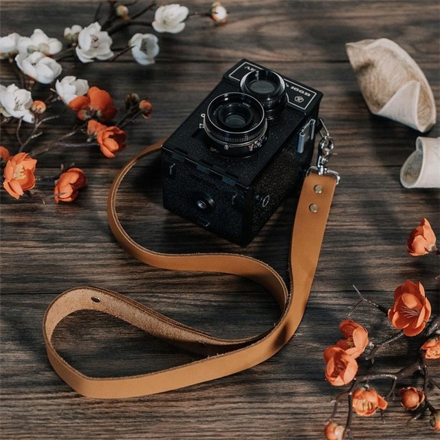 Personalized Vintage Dslr Camera Neck Strap Cowhide Leather Camera Holder Leather Camera Strap