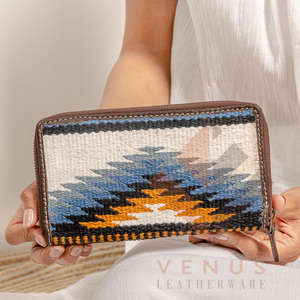 High Quality Women's Genuine Leather Clutch <b>Bag</b> Purse Fashionable <b>Long</b> Design Wallet with Landscape Pattern - Product Image 3