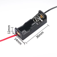 Support de batterie 12V 23A de haute qualité en matériau PP certifié CE avec pochette (polymère), boîte à piles AAA et fil