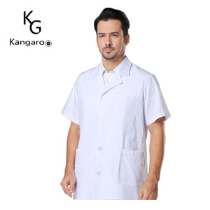 Cure mediche Poli Cotone Anti Pilling Ospedale Personale Uniforme Bianco del Laboratorio Cappotto - Product Image 3