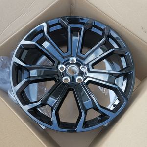 Jantes forgées sur mesure YQ de qualité supérieure 6061-T pour Defender <span class=keywords><strong>Range</strong></span> <span class=keywords><strong>Rover</strong></span> <span class=keywords><strong>Velar</strong></span> 21 22 23 24 pouces <span class=keywords><strong>Noir</strong></span> brillant PCD 108 120 - Product Image 2