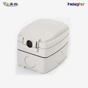 เต้ารับไฟฟ้าติดผนังเจียหยาง 1 ช่อง IP66 วัสดุ PC สำหรับภายนอกอาคาร กันน้ำ รุ่น TC318 - Product Image 3