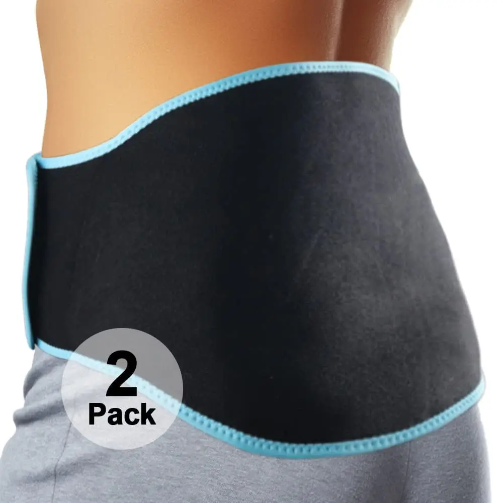 Therapy Back Pain Relief back brace ice bag waist support Reusable Adjustable Cold hot gel Pack support belt