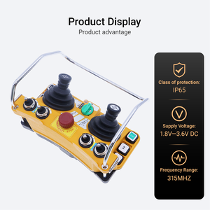 เครนอุตสาหกรรมแบบไร้สายจอยสติ๊กควบคุมระยะไกลพร้อมเครื่องส่งและตัวรับ - Product Image 6