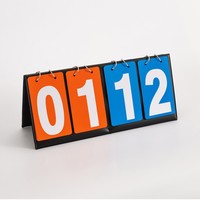 Papan Skor PVC Empat Digit untuk Tenis Meja dengan Penghitung Poin dan Desain Lipat
