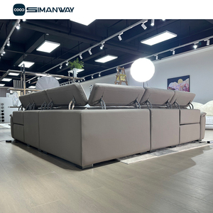 Tùy Chỉnh Hiện Đại Thiết Kế Châu Âu Màu Xám Da Chính Hãng Điện Có Thể Điều Chỉnh Ngồi Có Thể Ngả <span class=keywords><strong>Sofa</strong></span> Góc Cắt Ghế Cho Bán Buôn - Product Image 6