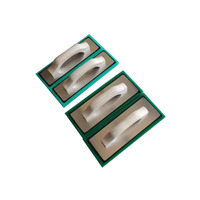 Outil de plâtrage de haute qualité, meilleur modèle, en mousse de caoutchouc éponge vert foncé, 5*12*1 pouce, avec manche en bois, épaisseur 19-25mm, pour cloisons sèches