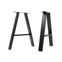 Pieds de table en fer forgé industriel robuste en forme de X, pour table basse, salle à manger, hôtel, salon, style moderne et luxueux