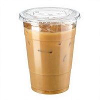 1000 gobelets jetables en plastique transparent de 24 oz avec couvercles plats, sans BPA, anti-fuite, pour café glacé, boissons froides, fête, limonade