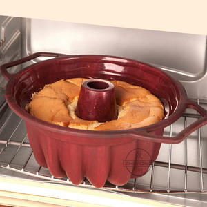 Moule à gâteau rond à cannelures Offre Spéciale pour mousse, gâteau, gélatine, moules à pain en silicone - Product Image 3