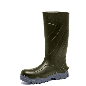 Botas de seguridad con punta compuesta para hombre y mujer, botas impermeables hasta la rodilla, con inyección de pu, para trabajo industrial y caza - Product Image 3