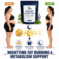 Thé Herbal Minceur Nuit 5g x 20 Sachets Pyramidaux – Brûle-graisses et Soutien Métabolique Nocturne – Durée de Conservation 12 Mois