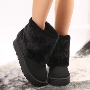 <span class=keywords><strong>Bottes</strong></span> d'hiver personnalisables pour femmes avec logo de marque, faible MOQ, vente en gros, semelle épaisse, en daim pelucheux, couleur et tissu personnalisables - Product Image 4