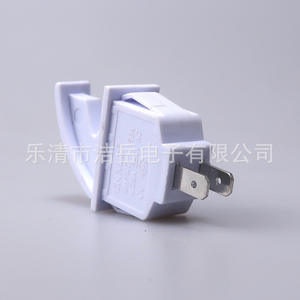 Interrupteur de porte de réfrigérateur Cmxle Dh-102, interrupteur à bascule en plastique blanc 250V 16A avec bouton poussoir pour pièces de réfrigérateur - Product Image 4
