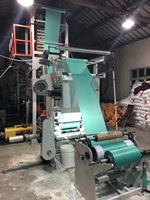 Machine de soufflage de film plastique biodégradable HDPE/LLDPE d'occasion à deux couches, moteur facile à utiliser, marque SL, modèle SLSJ, garantie 1 an