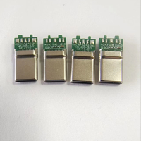 Conector USB 3.0 Tipo-C Estilo H Macho con PCB, Tipo de Soldadura USB-C para Ensamblaje de Cables Personalizados