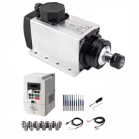Moteur de broche CNC refroidi par air Zhong Hua Jiang ER20 BT30 2,2 kW 110 V/220 V avec kit VFD pour machine de gravure CNC