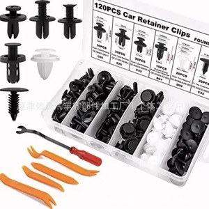 Universal <b>Car</b> Fastener <b>Clips</b> 120Pcs PP Material For Bumpers And Fenders Expansion Bolts Repair Replacement - Product Image 2