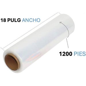 Tecnometales Cnc Stretch Film Roll 45 Cm Wide 300 M Long Clear Elastic Industrial Packaging <b>Pallet</b> <b>Wrap</b> - Product Image 3