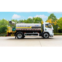Camion-citerne Dongfeng 4X2 9,3 m³ avec canon à brouillard de 30 m pour la réduction de la poussière et l'assainissement des routes municipales