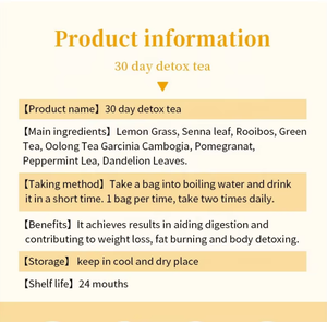Té Detox de 30 Días <span class=keywords><strong>con</strong></span> Sabor a Limoncillo, Quema Grasa, Reduce el Abdomen, Adelgaza, Té para Perder Peso, Quema Grasa Abdominal - Product Image 3