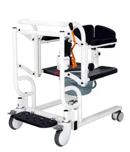 Wheel Chair Easy Operate Manual Patient Lift Transfer Chair Bath Stool Wheelchair Disabled Elderly Moving Chair Toilet