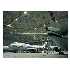 Harga terbaik bingkai ruang logam prefab struktur spasial bengkel pemeliharaan pesawat hanger