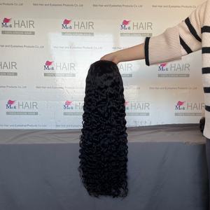 Pelucas de Cabello Humano Remy Brasileño 100% con Frente de Encaje para Mujeres Negras, Pre-Desplumadas, Ondas Profundas, Sin Pegamento, con Cabello de Bebé, de 12 a 40 Pulgadas, Gratis - Product Image 6