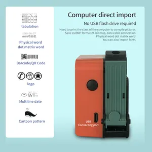 12.7mm Mini Handheld Inkjet Printer Expire Date Stamp Coding Machine For Sale